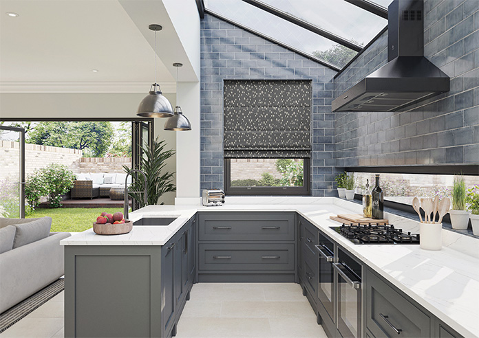 Norrland, Charcoal - Roman Blind - Image 8